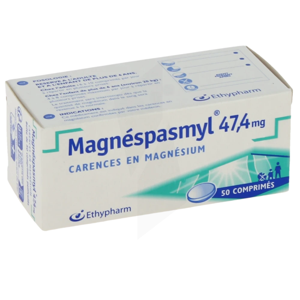 Magnespasmyl 47,4 Mg, Comprimé Pelliculé