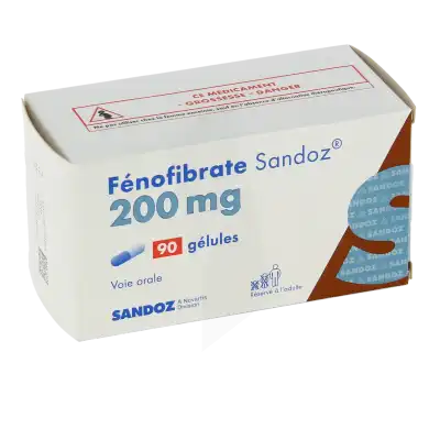 Fenofibrate Sandoz 200 Mg, Gélule à Clermont-Ferrand