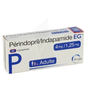 Perindopril/indapamide Eg 4 Mg/1,25 Mg, Comprimé