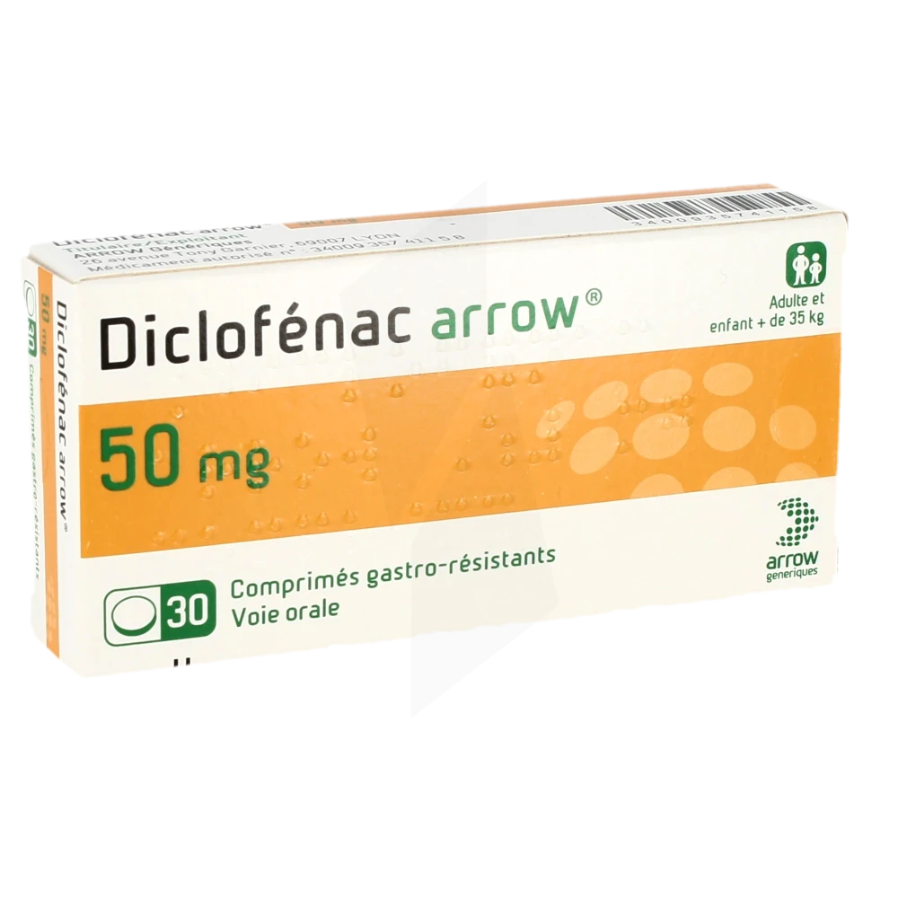 Diclofenac Arrow 50 Mg, Comprimé Gastro-résistant