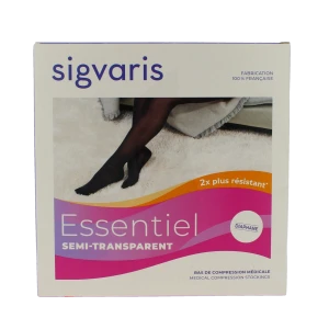 Sigvaris Essentiel Diaphane Semi-transparent Bas Auto-fixants Morpho+ Classe 2 Femme Dune Normal Xl