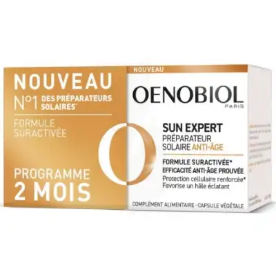 Oenobiol Sun Expert Caps Préparateur Solaire Anti-âge 2pots/30 à Paris