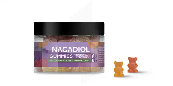 Nacadiol Bonbons Gummies Vegan Au Cbd 10mg B/30