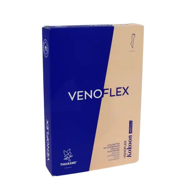 Venoflex Kokoon Absolu 2 Chaussette Mollet+ Femme Beige Naturel Taille 2l