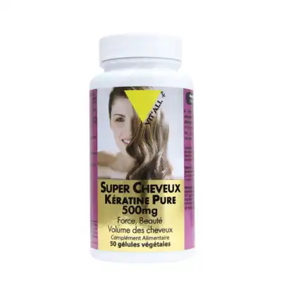 Vitall+ Super Cheveux Kératine Pure 500mg Gélules Végétales B/50 à AIX-EN-PROVENCE