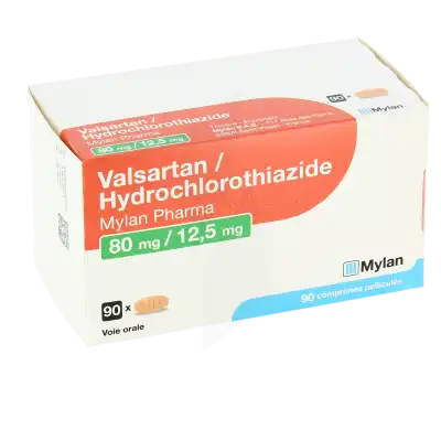 Valsartan/hydrochlorothiazide Viatris 80 Mg/12,5 Mg, Comprimé Pelliculé à SAINT-SAENS