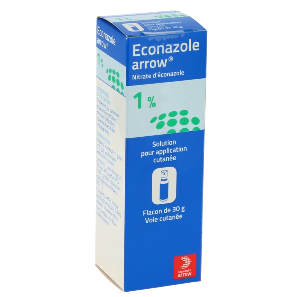 Econazole Arrow 1 %, Solution Pour Application Cutanée