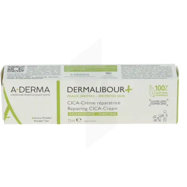 Aderma Dermalibour + Cica Crème Réparatrice 15ml