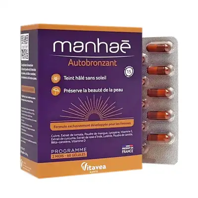 Nutrisanté Manhaé Autobronzant Gélules B/60 à MONTPEZAT-SOUS-BAUZON