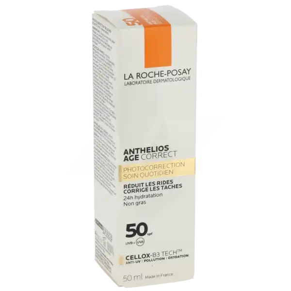 La Roche Posay Anthelios Age Correct Soin Solaire Quotidien Photocorrection Spf50 Flacon Pompe/50ml