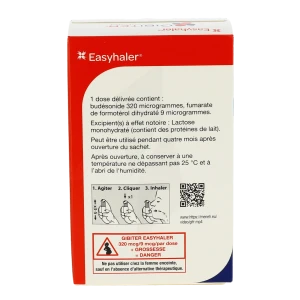 Gibiter Easyhaler, 320 Microgrammes/9 Microgrammes/dose, Poudre Pour Inhalation