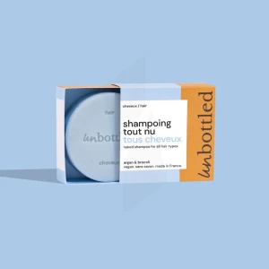 Unbottled Shampoing Solide Tout Nu Tous Types De Cheveux 20g
