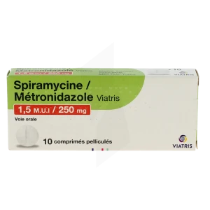 Spiramycine/metronidazole Viatris 1,5 M.u.i./250 Mg, Comprimé Pelliculé