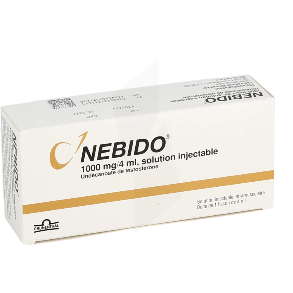 Nebido 1000 Mg/4 Ml, Solution Injectable