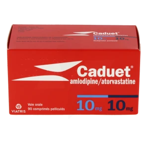 Caduet 10 Mg/10 Mg, Comprimé Pelliculé