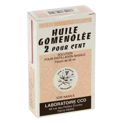 Huile Gomenolee 2 Pour Cent, Solution Pour Instillation Nasale à FLEURANCE