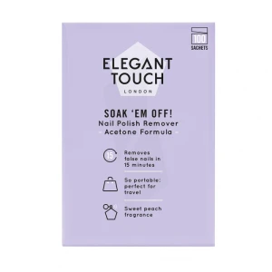 Elegant Touch Et Soak’em Off (npr Sachets Box Of 100)