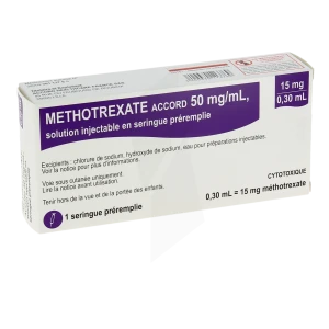 Methotrexate Accord 50 Mg/ml, Solution Injectable En Seringue Préremplie