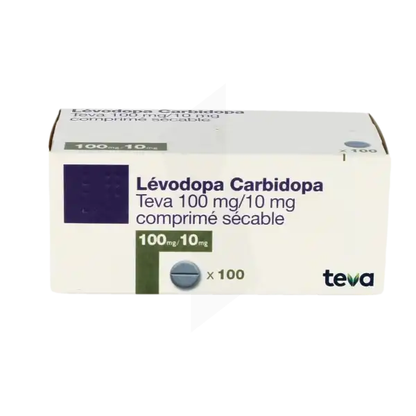 Levodopa Carbidopa Teva 100 Mg/10 Mg, Comprimé Sécable