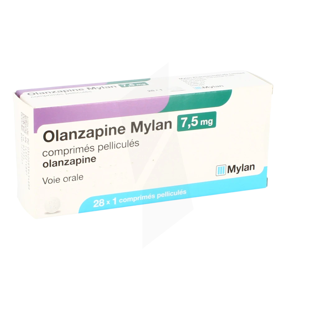 Olanzapine Mylan 7,5 Mg, Comprimé Pelliculé