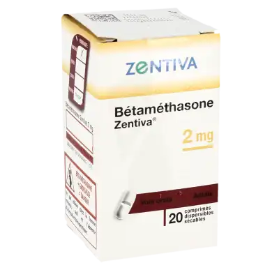 Betamethasone Zentiva 2 Mg, Comprimé Dispersible Sécable à Angers