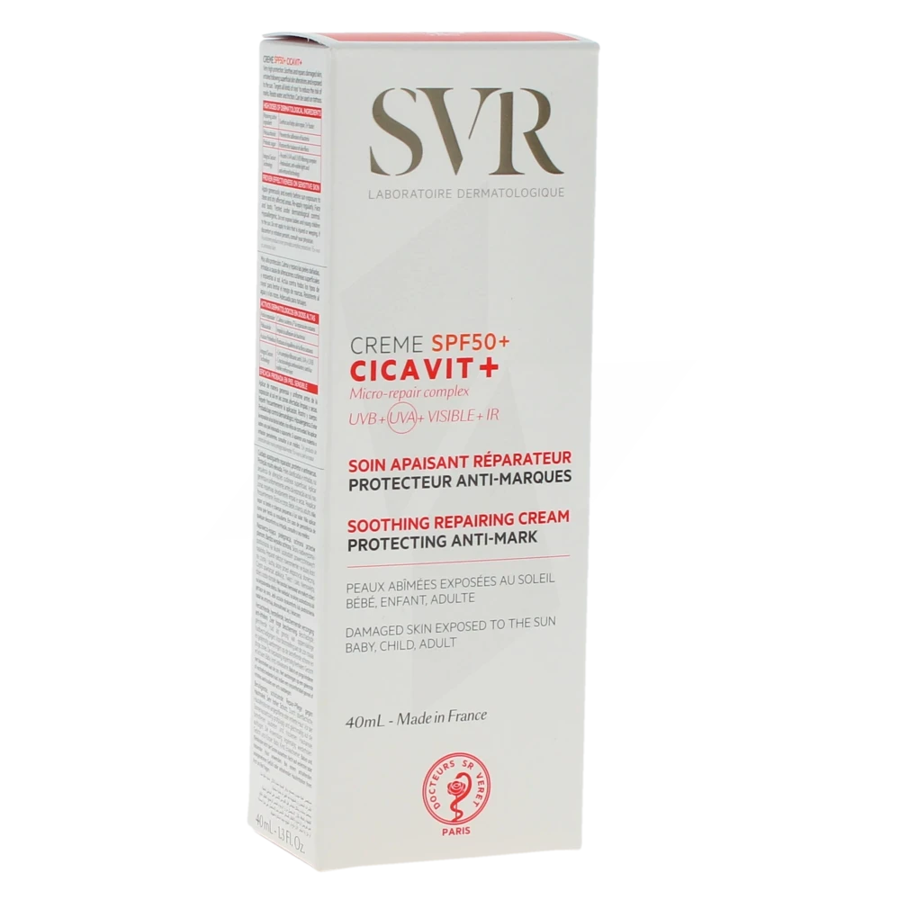 Svr Cicavit + Crème Spf50 + 40 Ml