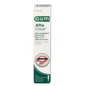 Gum Aftaclear Gel Aphtes Lésions Buccales 10ml