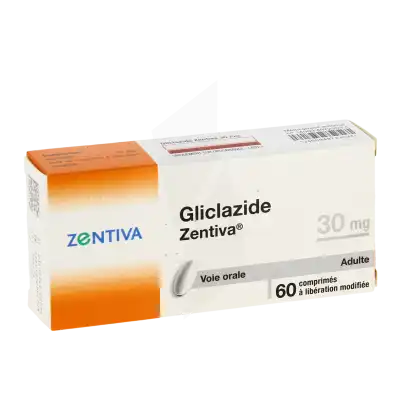 GLICLAZIDE ZENTIVA 30 mg, comprimé à libération modifiée