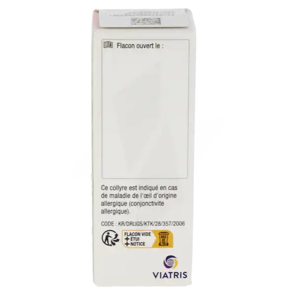 Cromoglicate De Sodium Viatris 2 %, Collyre En Solution