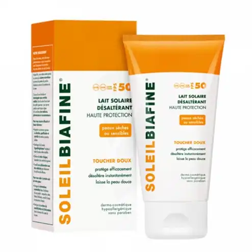 Soleilbiafine Spf50 Lait Toucher Doux Désaltérant T/150ml