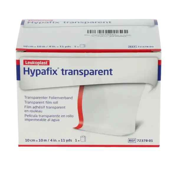 Hypafix Transparent Sparadrap 10cmx10m