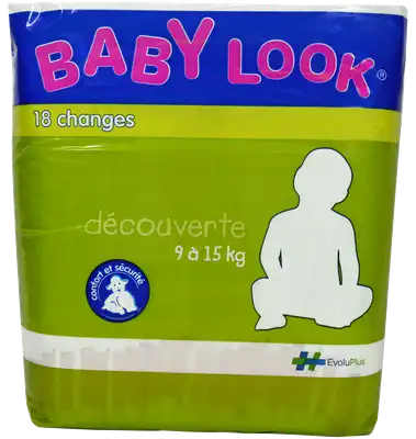 Baby Look Change élastique 9-15 Kg Sachet/18 à SOUES