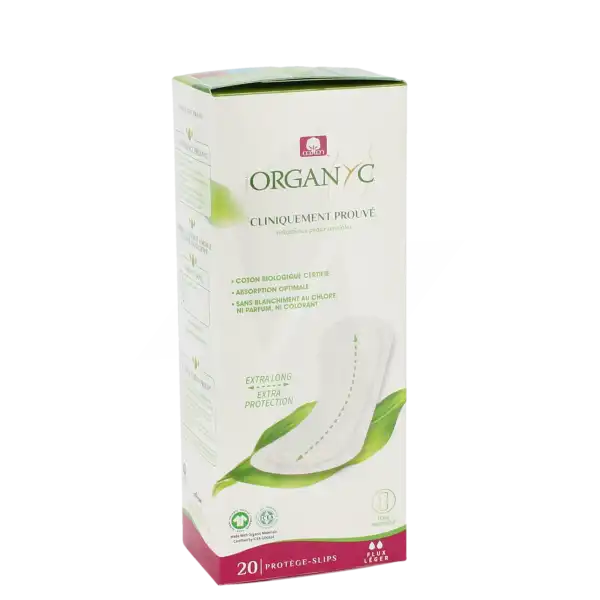 Organyc Protège-slip Coton Bio Extra Long B/20