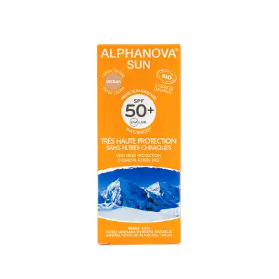 Alphanova Sun Bio Spf50+ Crème Teintée Médium T/50ml à Le Teich