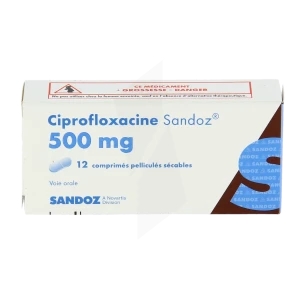 Ciprofloxacine Sandoz 500 Mg, Comprimé Pelliculé Sécable