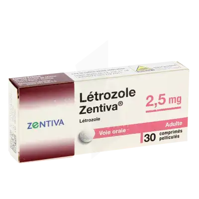 Letrozole Zentiva 2,5 Mg, Comprimé Pelliculé à PEYNIER