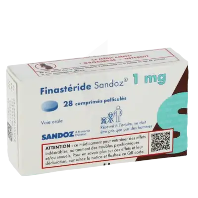 FINASTERIDE SANDOZ 1 mg, comprimé pelliculé