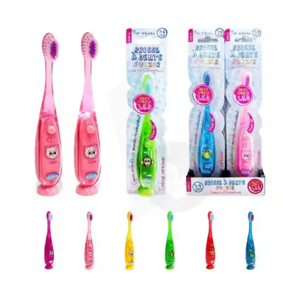 Lcdt Brosse à Dents Enfant Led + Ventouse à CAYENNE