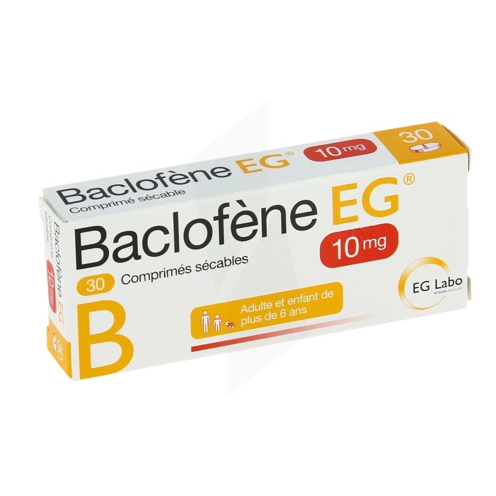 Baclofene Eg 10 Mg, Comprimé Sécable