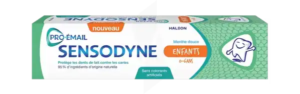 Sensodyne Pro Email Enfant Dentifrice Menthe Douce 0-6ans T/50ml