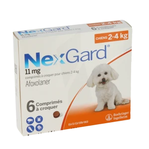 Nexgard 11 Mg Comprimes A Croquer Pour Chiens 2 - 4 Kg, Comprimé à Croquer