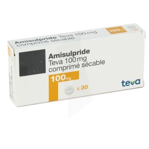 Amisulpride Teva 100 Mg, Comprimé Sécable