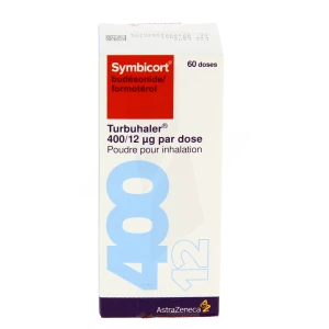 Symbicort Turbuhaler 400 Microgrammes/12 Microgrammes Par Dose, Poudre Pour Inhalation