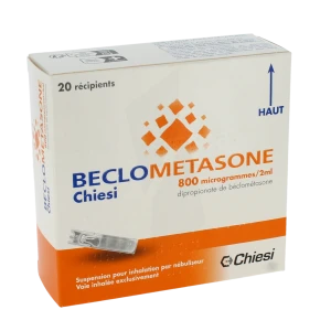 Beclometasone Chiesi 800 Microgrammes/2 Ml, Suspension Pour Inhalation Par Nébuliseur