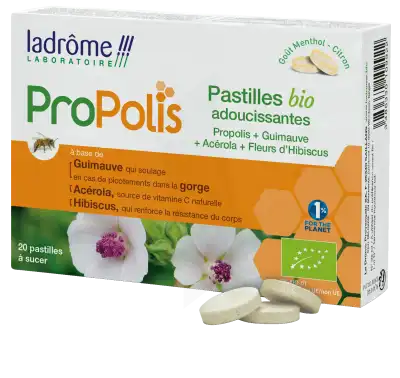 Ladrôme Propolis Pastilles Adoucissantes B/20 à BOURG-SAINT-MAURICE