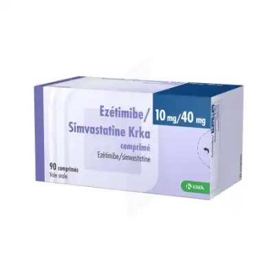 Ezetimibe/simvastatine Krka 10 Mg/40 Mg, Comprimé à SAINT-PRIEST