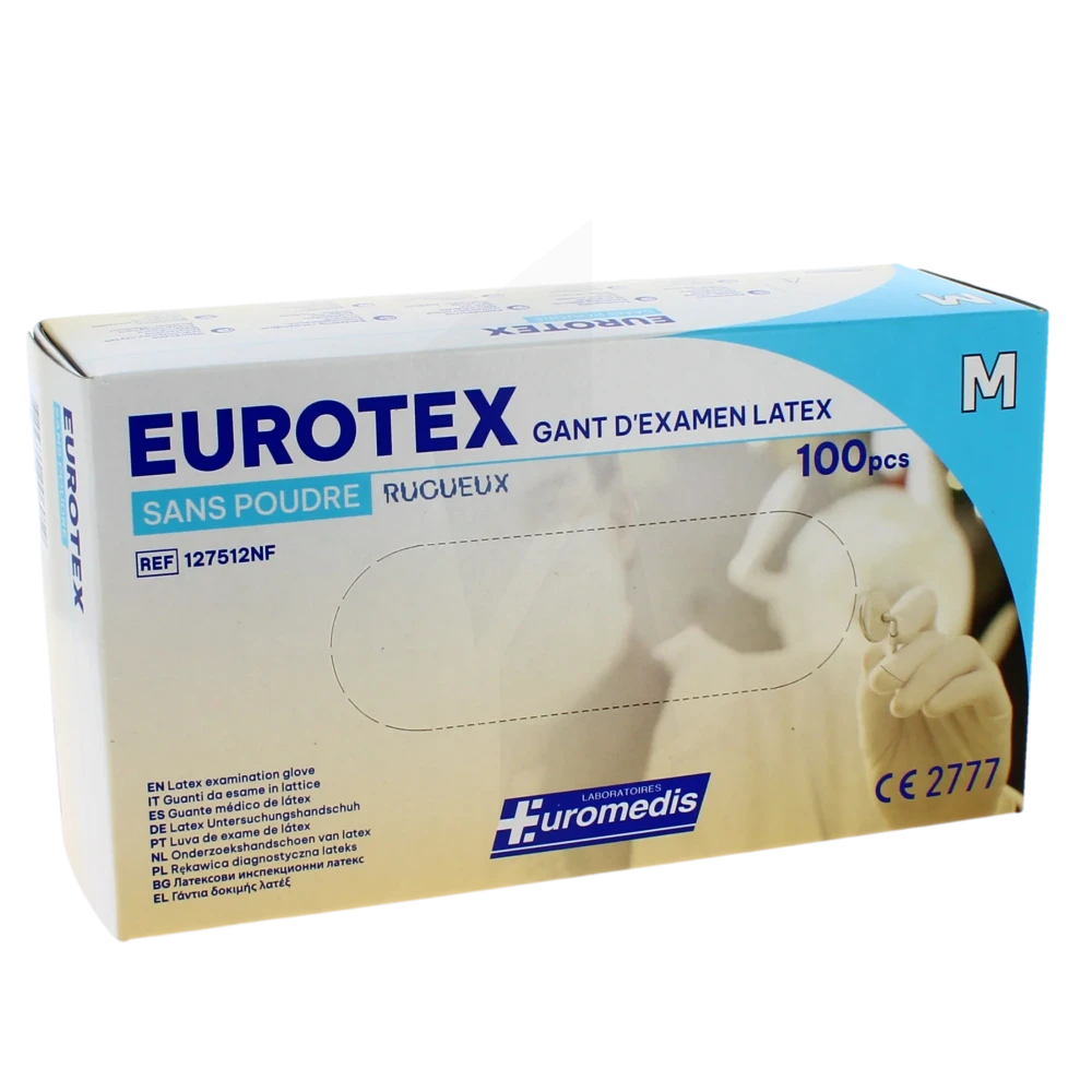 Eurotex Gant Examen Non Poudré T7/8 B/100