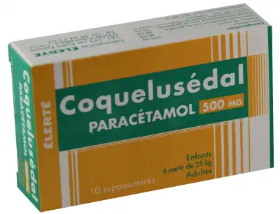 Coquelusedal Paracetamol 500 Mg, Suppositoire à VITRE