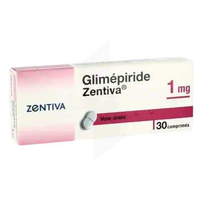 Glimepiride Zentiva 1 Mg, Comprimé à MERINCHAL
