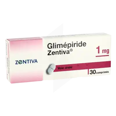 Glimepiride Zentiva 1 Mg, Comprimé à Bordeaux